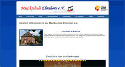 Desktop Screenshot of musikschule-elmshorn.de