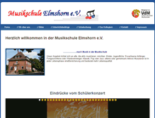 Tablet Screenshot of musikschule-elmshorn.de
